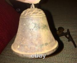 Antique Cast Iron Bell (Civil War Flags) Rare- VHTF