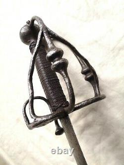 Antique Circa. 1650 English CIVIL War Era Horseman's Broadsword European Sword