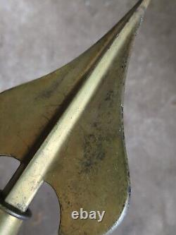 Antique Civil War Brass Bronze Spear Flagpole Topper Pennsylvania PA