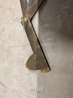 Antique Civil War CPT. William Nicholson Engraved Brass Fleam Bloodletting Tool