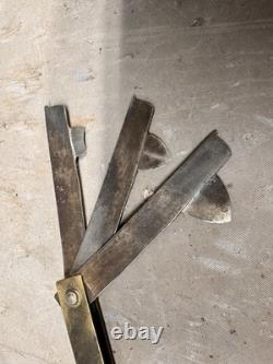 Antique Civil War CPT. William Nicholson Engraved Brass Fleam Bloodletting Tool