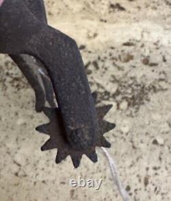 Antique Civil War Cavalry Spur with Leather Strap Historical Collection Piece