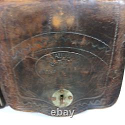 Antique Civil War Doctor Surgeon Medical Leather Saddlebags James Vaughan STL