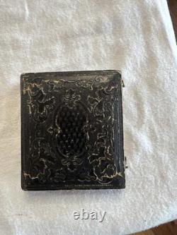 Antique Civil War Era Ambrotype Portrait Original Union Case c. 1855-1865 Antique Civil War Era Ambrotype Portrait Original Union Case c. 1855-1865