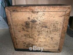 Antique Civil War Era Ammunition Box 1861 Wood Rare Marked Wm. Benj Phelps