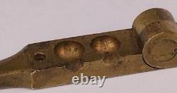 Antique Civil War Era Brass. 31 Caliber (8mm) Dual Cavity Ball Mold Colt/Remingt