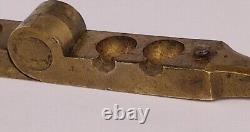 Antique Civil War Era Brass. 31 Caliber (8mm) Dual Cavity Ball Mold Colt/Remingt