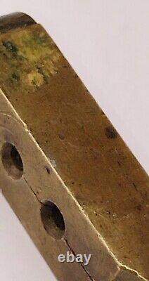 Antique Civil War Era Brass. 31 Caliber (8mm) Dual Cavity Ball Mold Colt/Remingt