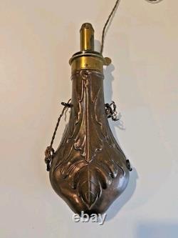 Antique Civil War Era Brass Powder Flask James Dixon & Sons Sheffield RARE