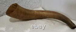 Antique Civil War Era Powder Flask /Horn Americana Circa 1860's
