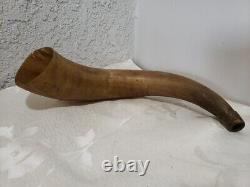 Antique Civil War Era Powder Flask /Horn Americana Circa 1860's