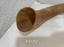 Antique Civil War Era Powder Flask /Horn Americana Circa 1860's