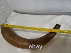 Antique Civil War Era Powder Flask /Horn Americana Circa 1860's