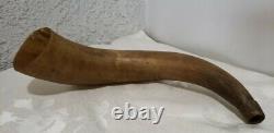 Antique Civil War Era Powder Flask /Horn Americana Circa 1860's