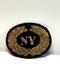 Antique Civil War Era Union Army NY Kepi Hat Badge Embroidered & Gold Wreath