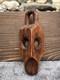 Antique Civil War Era Wood Carved Cage Ball Folk Art Trench POW Early Child Toy