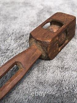 Antique Civil War Era Wood Carved Cage Ball Folk Art Trench POW Early Child Toy