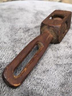 Antique Civil War Era Wood Carved Cage Ball Folk Art Trench POW Early Child Toy
