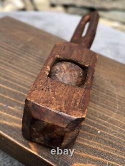 Antique Civil War Era Wood Carved Cage Ball Folk Art Trench POW Early Child Toy