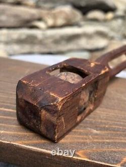 Antique Civil War Era Wood Carved Cage Ball Folk Art Trench POW Early Child Toy