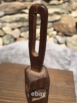 Antique Civil War Era Wood Carved Cage Ball Folk Art Trench POW Early Child Toy