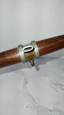 Antique Civil War Era Wooden Fife Flute with Metal Pewter Mouthpiece Cheater