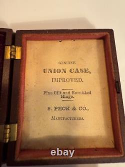 Antique Civil War Genuine Union Case Improved S Peck & Co No Photo