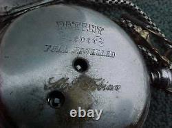 Antique Civil War JOESEPH E JOHNSTON Engraved Pocket Watch Tobias Liverpool Key