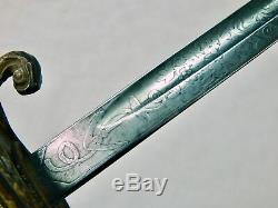 Antique Civil War Navy Naval USN Model 1850 Officer's 1889 Presentation Sword