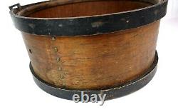 Antique Civil War Period Drum 16 inch Military Field Rope Drum