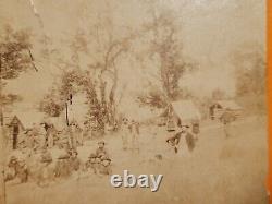 Antique Civil War Soldiers Camp Monument Garden Chattanooga Tennesse Stereoview