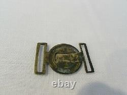 Antique Civil War Tongue & Wreath CS 2 Piece Belt Buckle