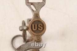 Antique Civil War US Model 1859 Artillery Brass Button Horse Bit