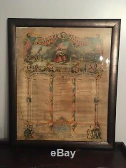 Antique Civil War Union Connecticut Army Roster/Roll Call