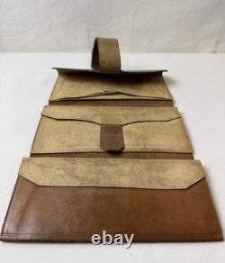 Antique Civil War Wallet, Tri-fold, Brown, Rare, Exceptional
