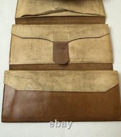 Antique Civil War Wallet, Tri-fold, Brown, Rare, Exceptional