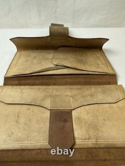 Antique Civil War Wallet, Tri-fold, Brown, Rare, Exceptional