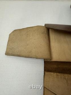 Antique Civil War Wallet, Tri-fold, Brown, Rare, Exceptional