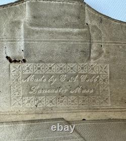 Antique Civil War Wallet, Tri-fold, Brown, Rare, Exceptional