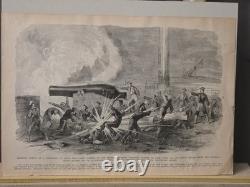 Antique Civil War Wood Engravings Double Sided Publication Leaf Group