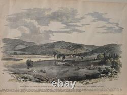 Antique Civil War Wood Engravings Double Sided Publication Leaf Group