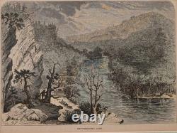 Antique Civil War Wood Engravings Double Sided Publication Leaf Group