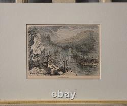 Antique Civil War Wood Engravings Double Sided Publication Leaf Group