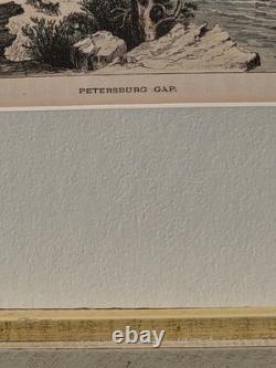 Antique Civil War Wood Engravings Double Sided Publication Leaf Group