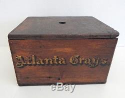 Antique Confederate Army Civil War Atalnta Grays Ballot Box RARE