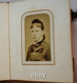 Antique Family Photo Album US CIVIL WAR ERA Union Winfield Scott Hancock / Mayo