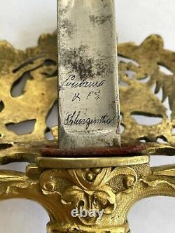 Antique French Court Diplomatic Civil War Era Sword, circa 1850