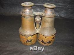 Antique MID 1800's CIVIL War Csa Confederate Field Glasses Binoculars