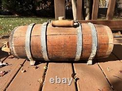 Antique Oak CIVIL War Era Ambulance Water Whiskey Wood Oak Keg Barrel
