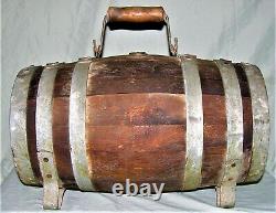 Antique Oak Civil War Era Ambulance Water Whiskey Wood Oak Keg Barrel